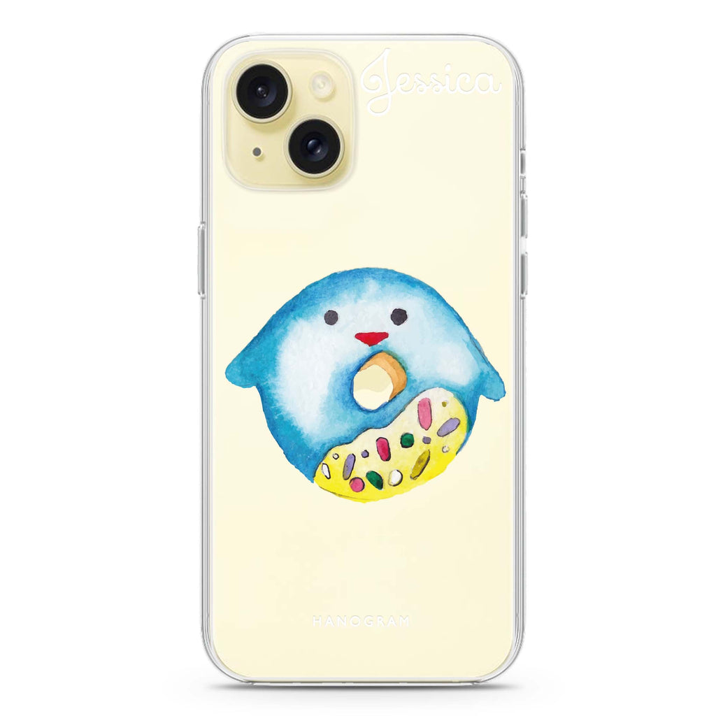 Sweet donut penguin iPhone 15 plus 水晶透明保護殼