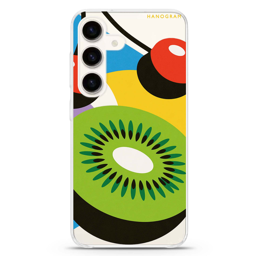 Kiwi Cherry Colorblock Samsung Galaxy 水晶透明保護殼