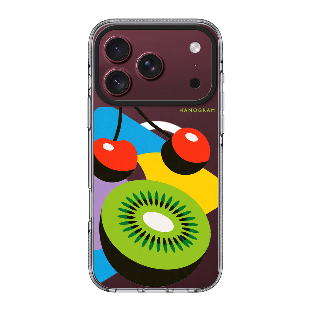 Kiwi Cherry Colorblock 水晶透明保護殼