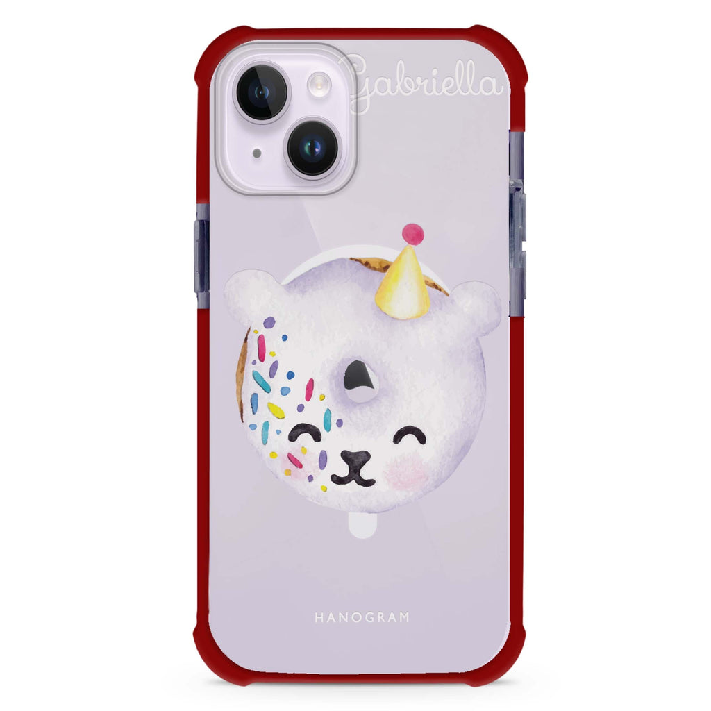 Sweet donut bear iPhone 15 Plus Magsafe 兼容超強防摔保護殼