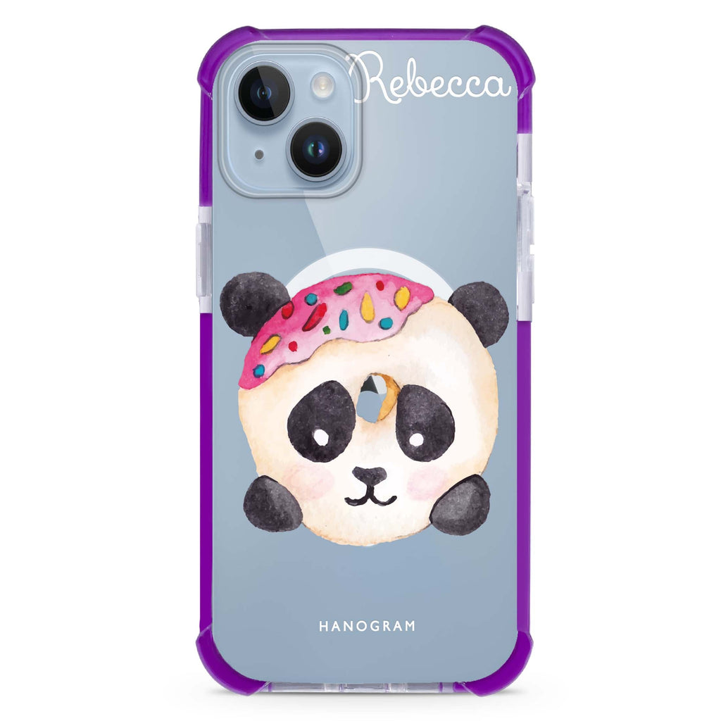 Sweet donut panda iPhone 15 Plus Magsafe 兼容超強防摔保護殼