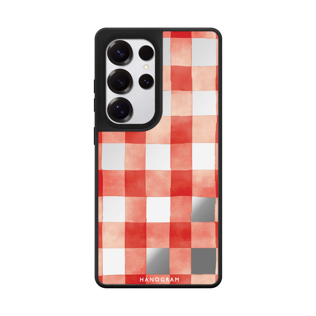 Cherry Checks 鏡面手機殼