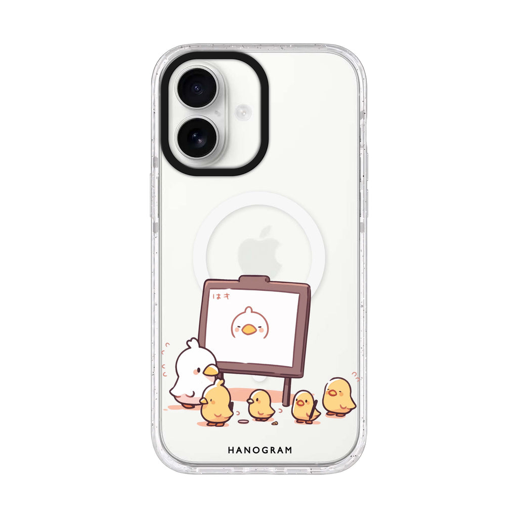Quack Command iPhone 17 水晶透明保護殼正面展示