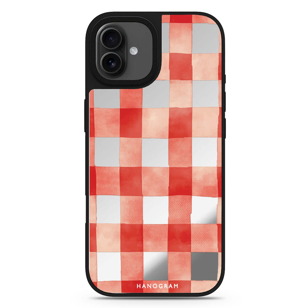 Cherry Checks iPhone 17 鏡面手機殼 主圖設計