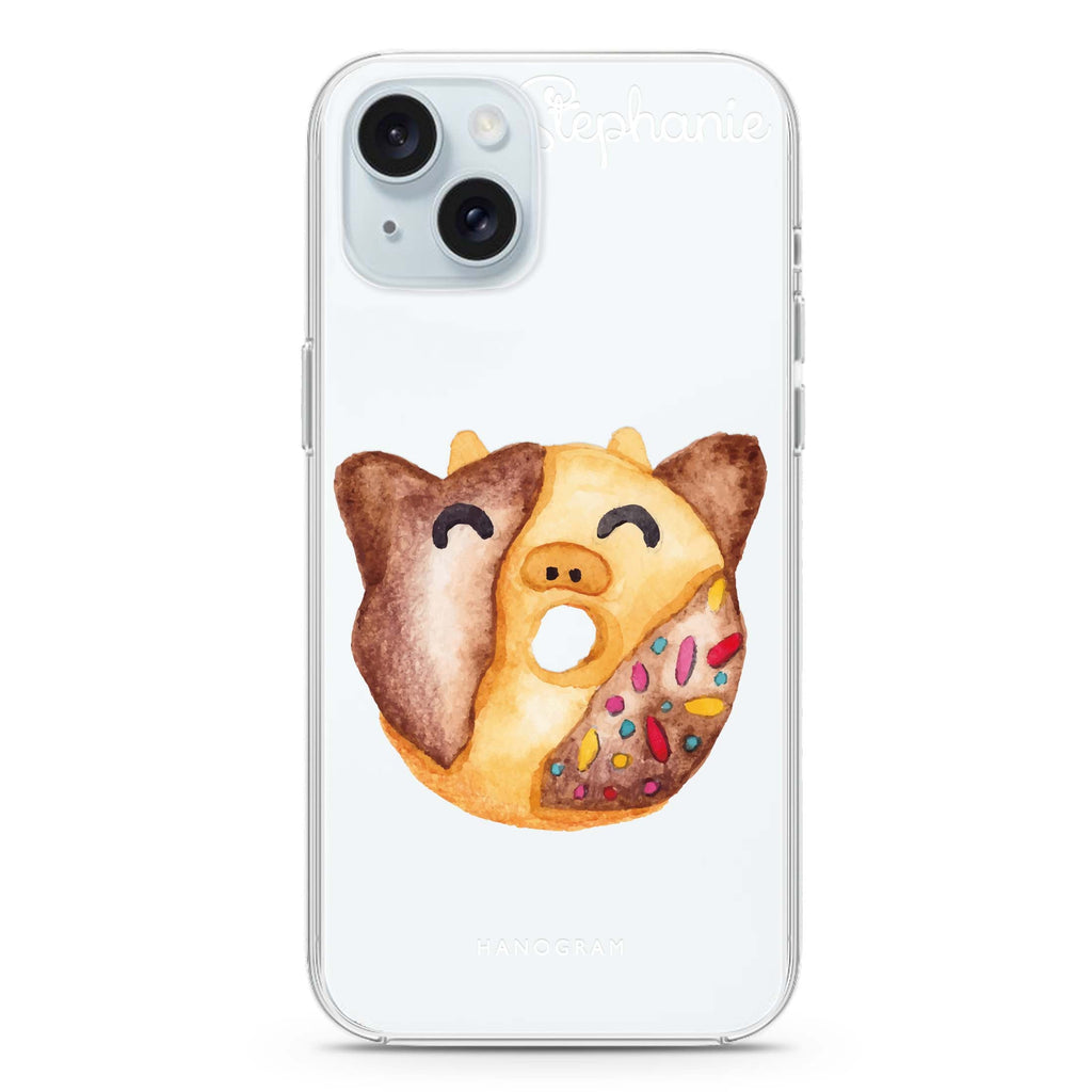 Sweet donut calf iPhone 15 水晶透明保護殼