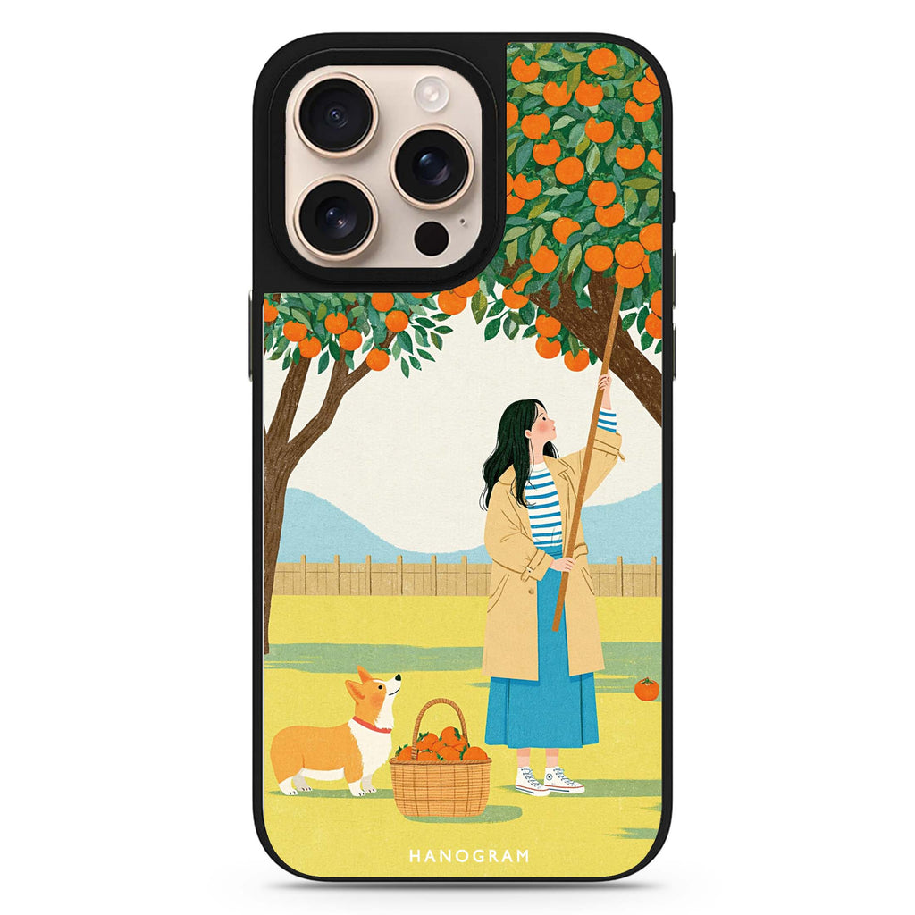 Orange Picking Afternoon 鏡面手機殼