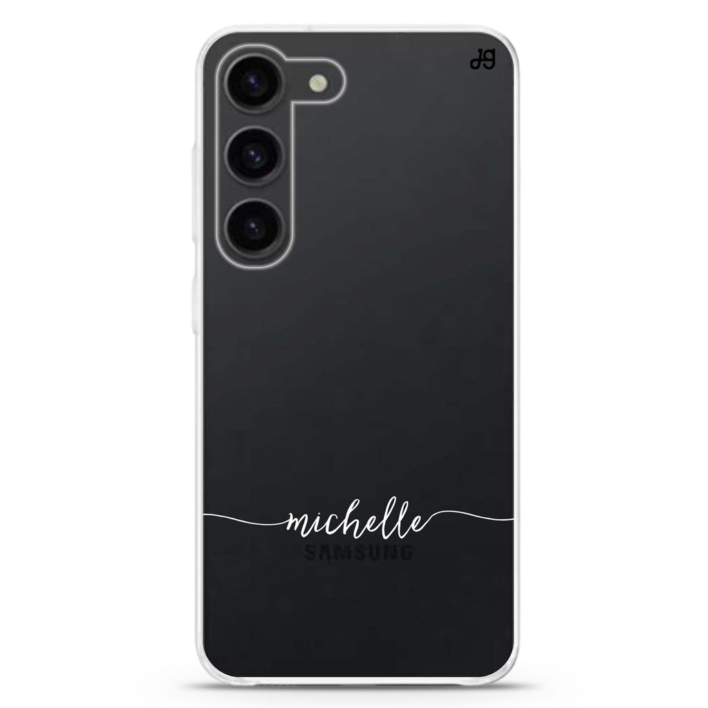 Initial handwritten Samsung Galaxy 水晶透明保護殼