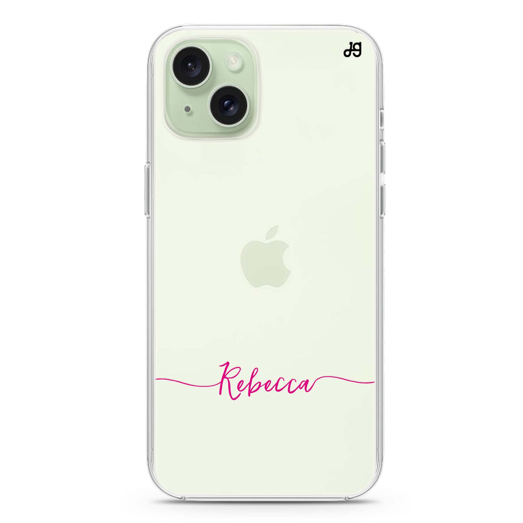 Initial handwritten iPhone 15 plus 水晶透明保護殼