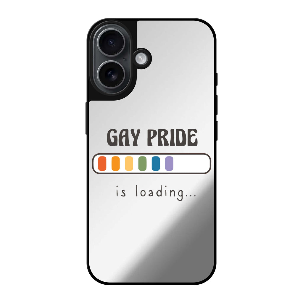 Reflective iPhone 16 Mirror Case –Gay Pride is loading Design
