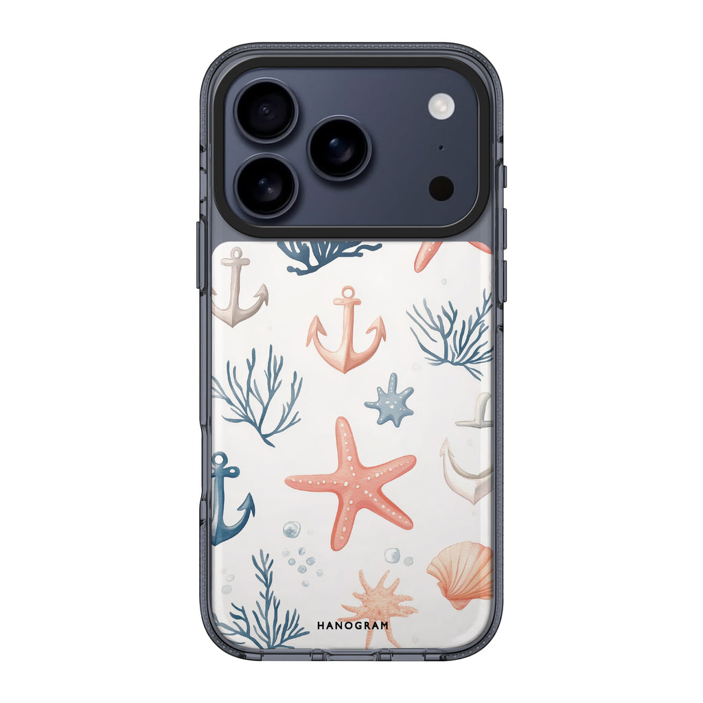 Seaside Sprinkles iPhone 17 Pro Max MagSafe 水晶透明保護殼 自然風格設計 圖1