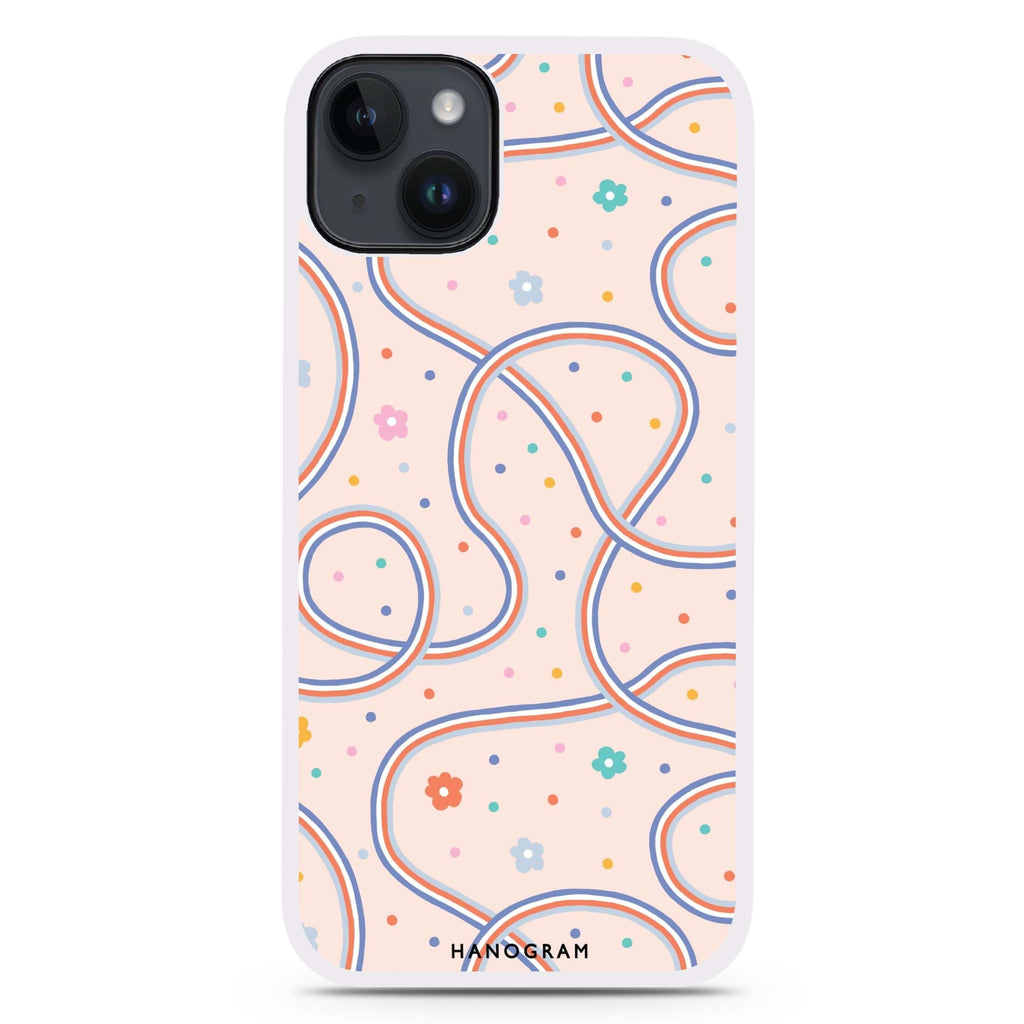 Floral & Line iPhone 15 Plus 防衝擊保護殼