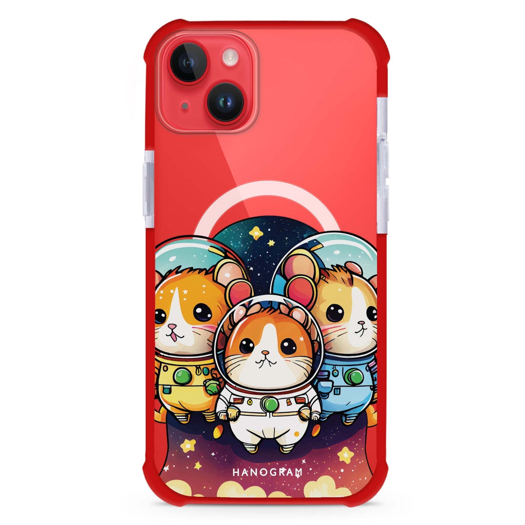 Space squirrels iPhone 15 Plus Magsafe 兼容超強防摔保護殼