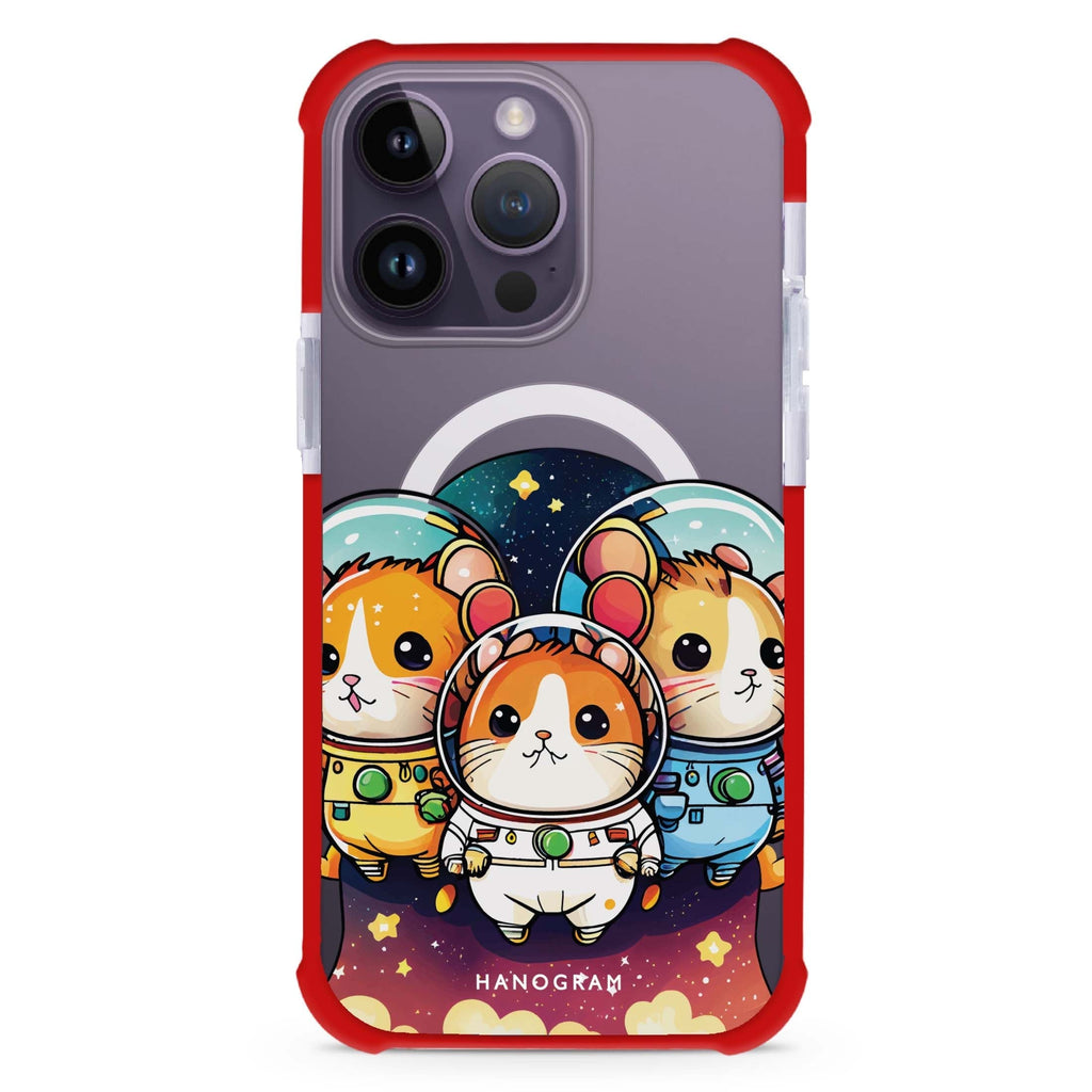 Space squirrels iPhone Magsafe 兼容超強防摔保護殼