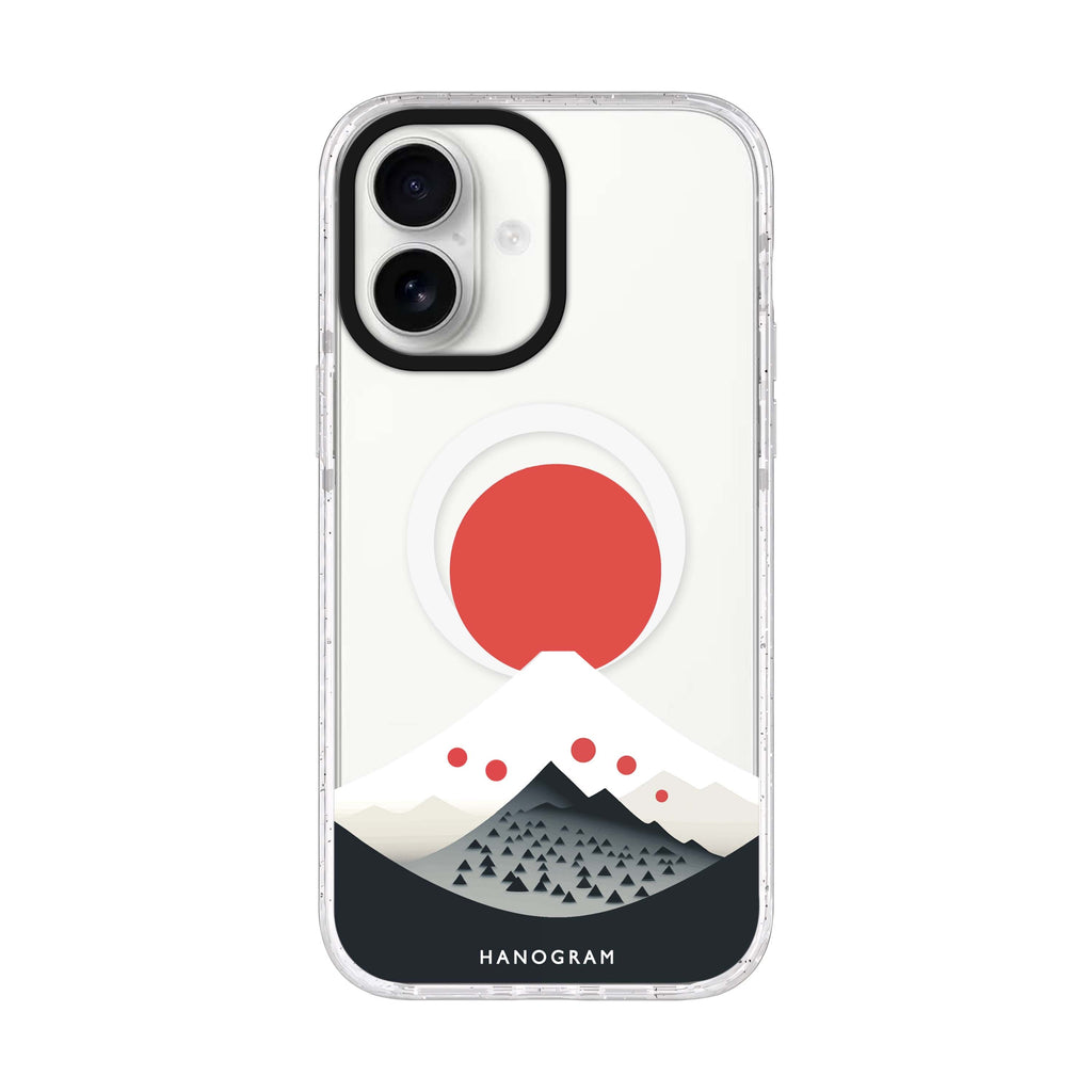 Fuji Majesty iPhone 17 水晶透明保護殼正面展示