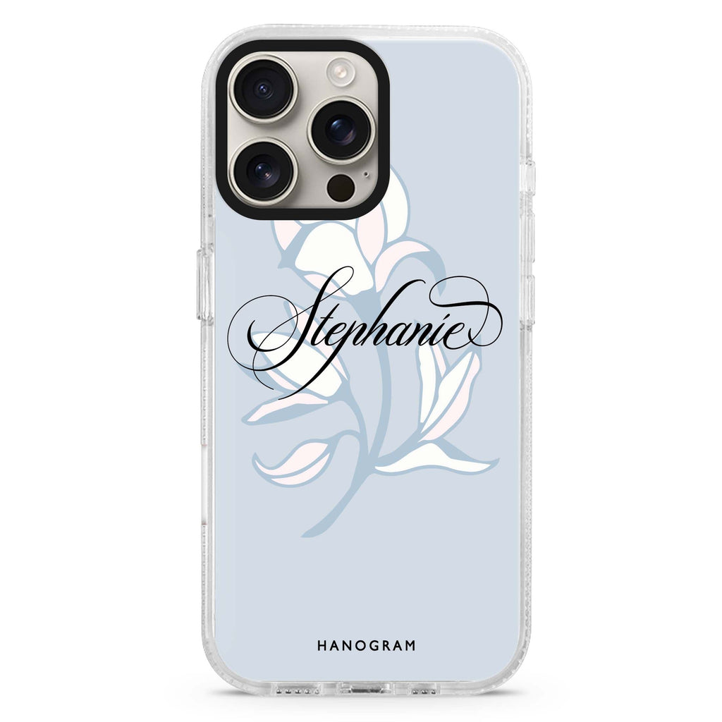Exquisite Flowers Magsafe 兼容水晶透明保護殼