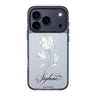 Exquisite Flowers iPhone 17 Pro Max MagSafe 水晶透明保護殼 花卉圖案設計 可自訂名字 圖1