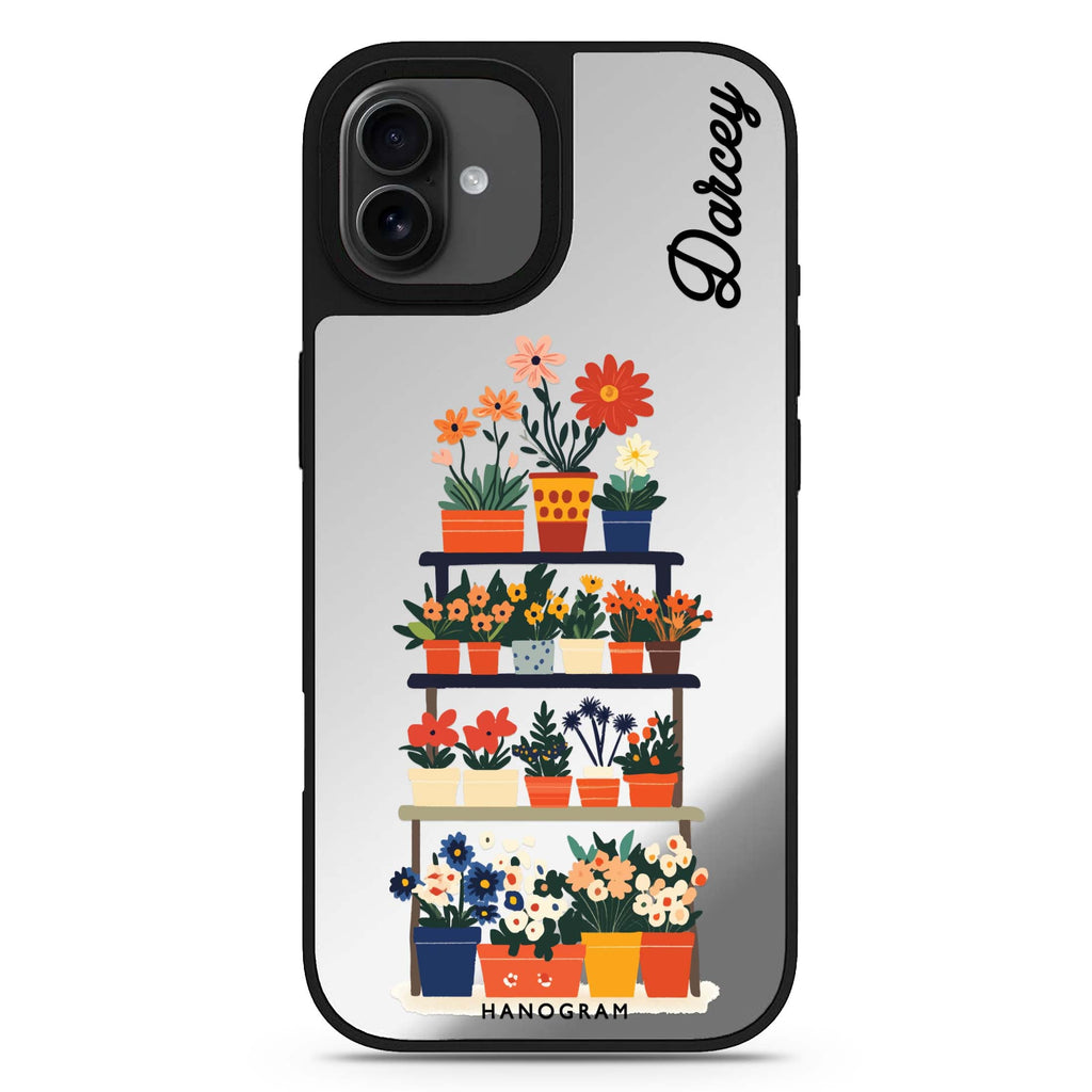 Flora Stack iPhone 17 花卉鏡面手機殼 主圖設計