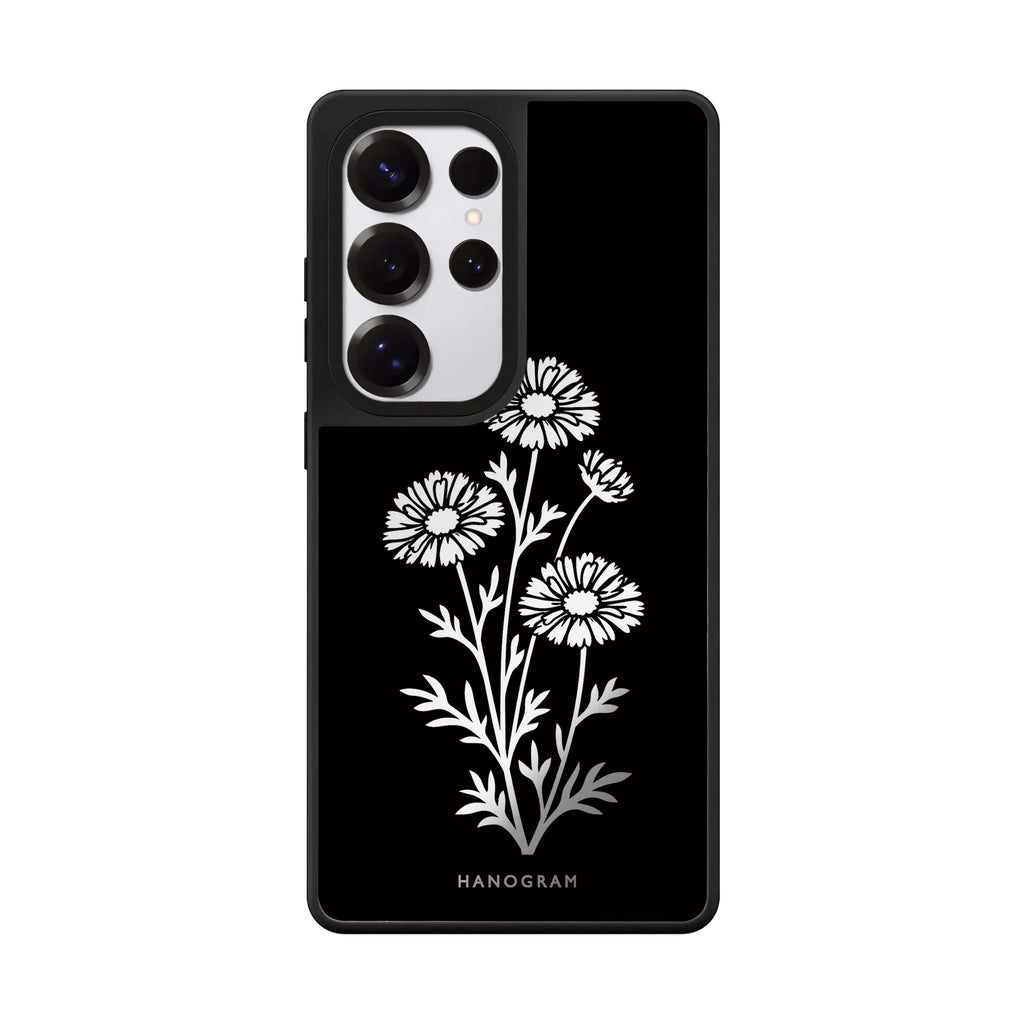 Chalk Daisy Stems Samsung Galaxy 鏡面手機殼
