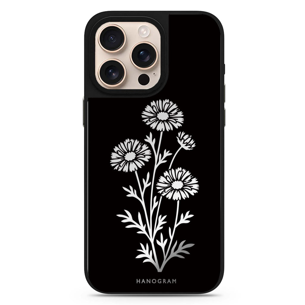 Chalk Daisy Stems Magsafe 兼容鏡面手機殼