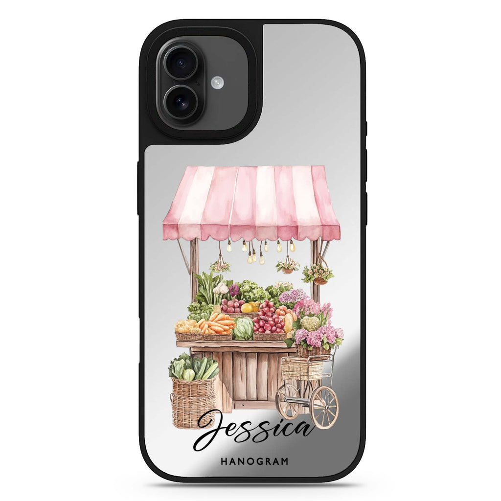 Blush Market iPhone 17 鏡面手機殼 主圖設計