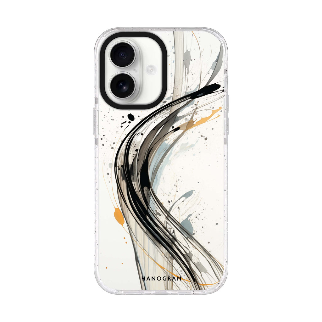 Streak Elegance iPhone 17 水晶透明保護殼正面展示