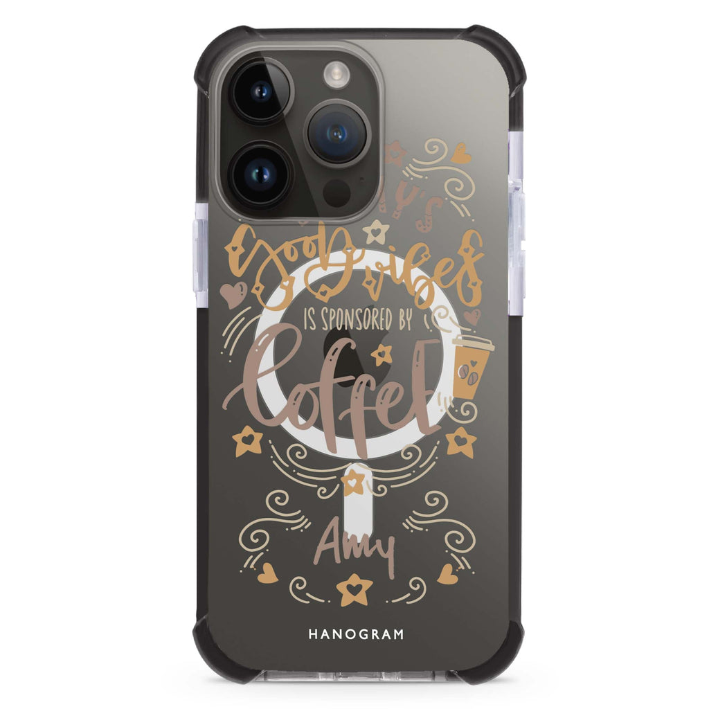 Good vibes coffee iPhone Magsafe 兼容超強防摔保護殼