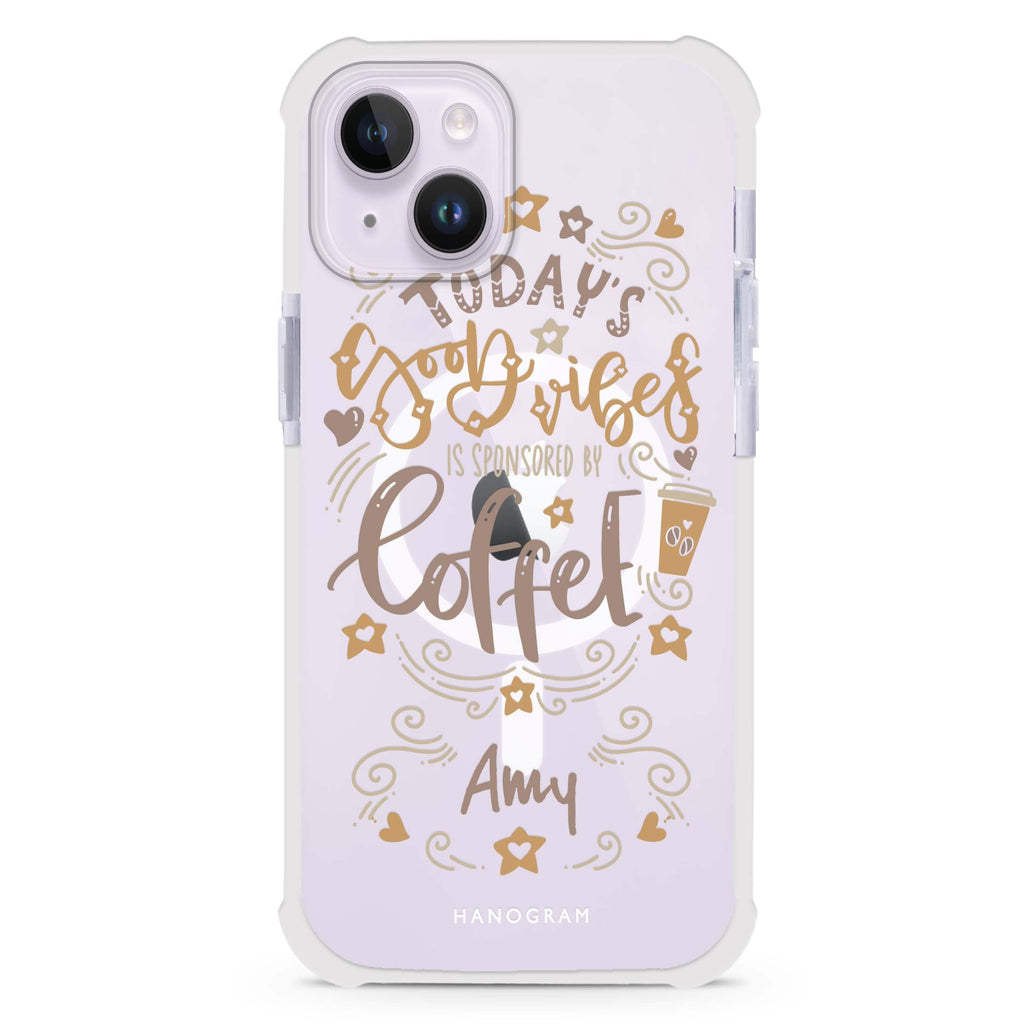Good vibes coffee iPhone 15 Plus Magsafe 兼容超強防摔保護殼
