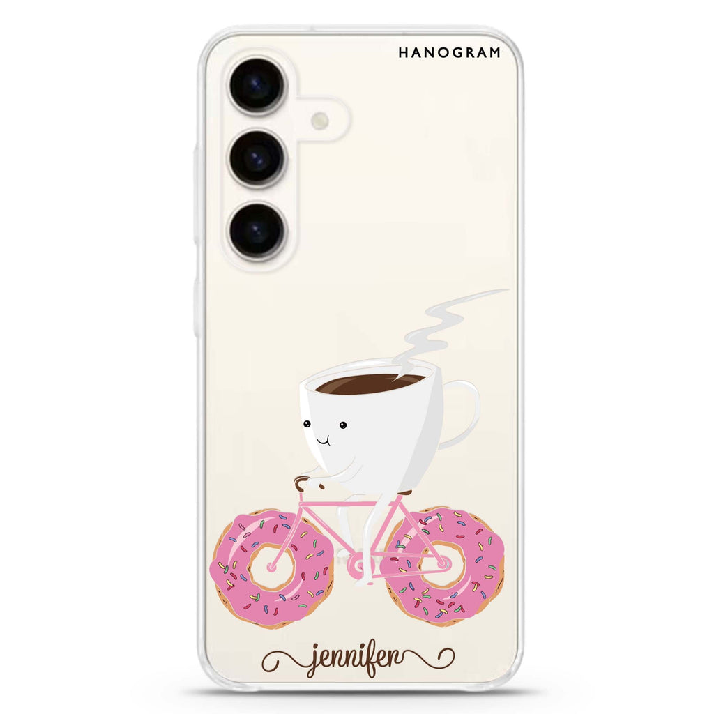 Have a snack Samsung Galaxy S26/S25/S24 可加名字水晶透明保護殼正面展示