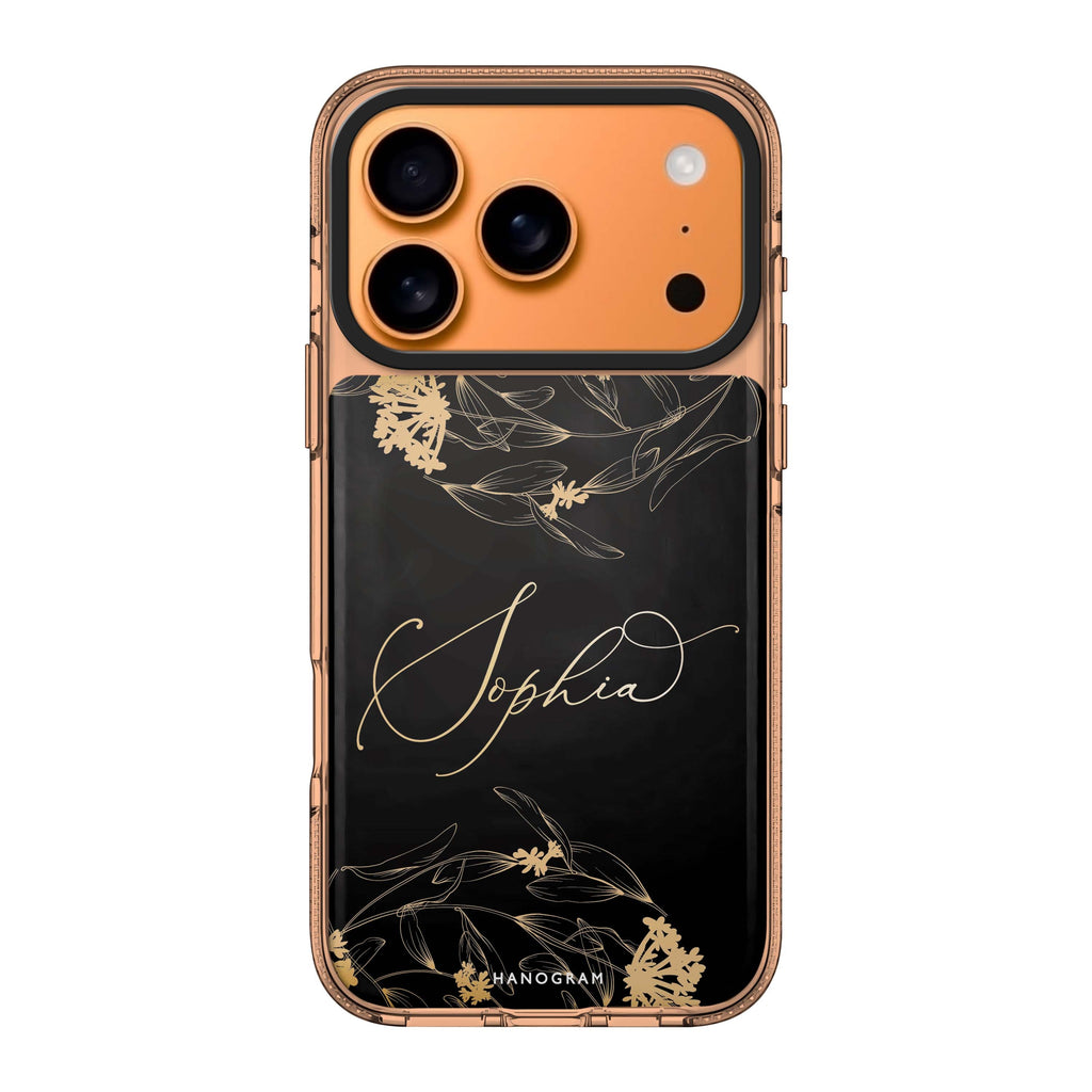 Crafts Of Floral II iPhone 17 Pro Max MagSafe 水晶透明保護殼 花卉圖案設計 可自訂名字 圖1
