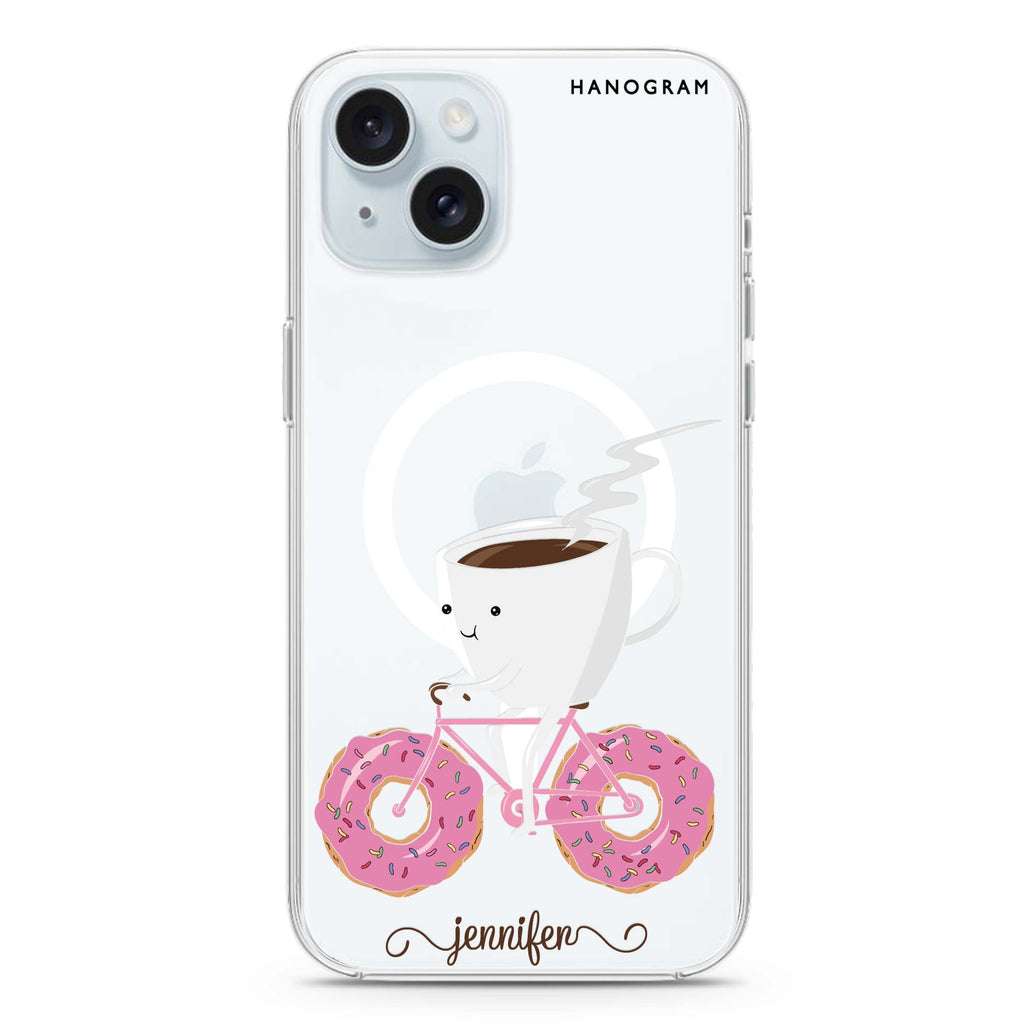 Have a snack iPhone 15 Plus Magsafe 兼容水晶透明保護殼
