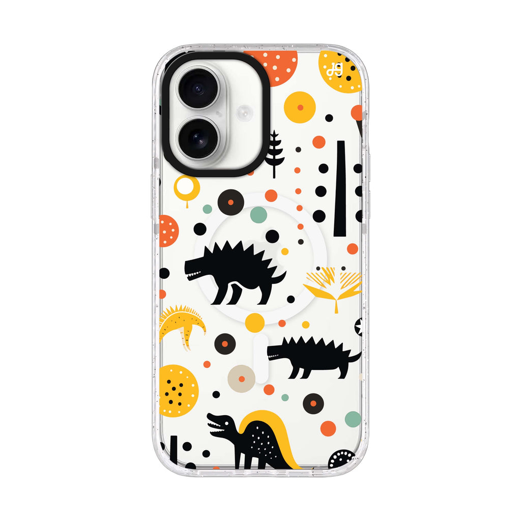 Cuddly Rex iPhone 17 水晶透明保護殼正面展示
