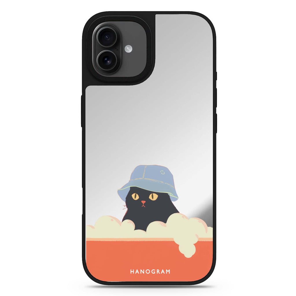 Bubble Meow iPhone 17 鏡面手機殼 主圖設計