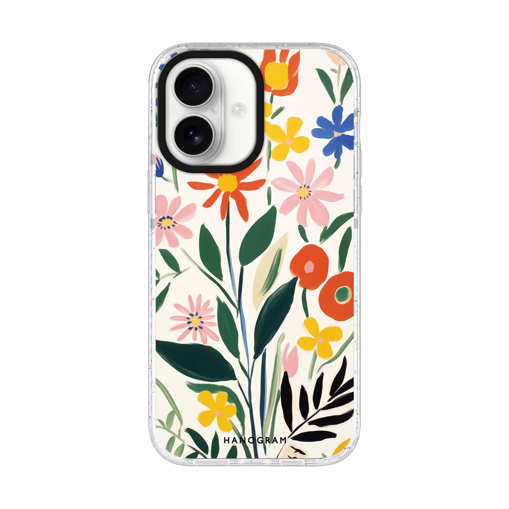 Floral Impressions iPhone 17 水晶透明保護殼正面展示