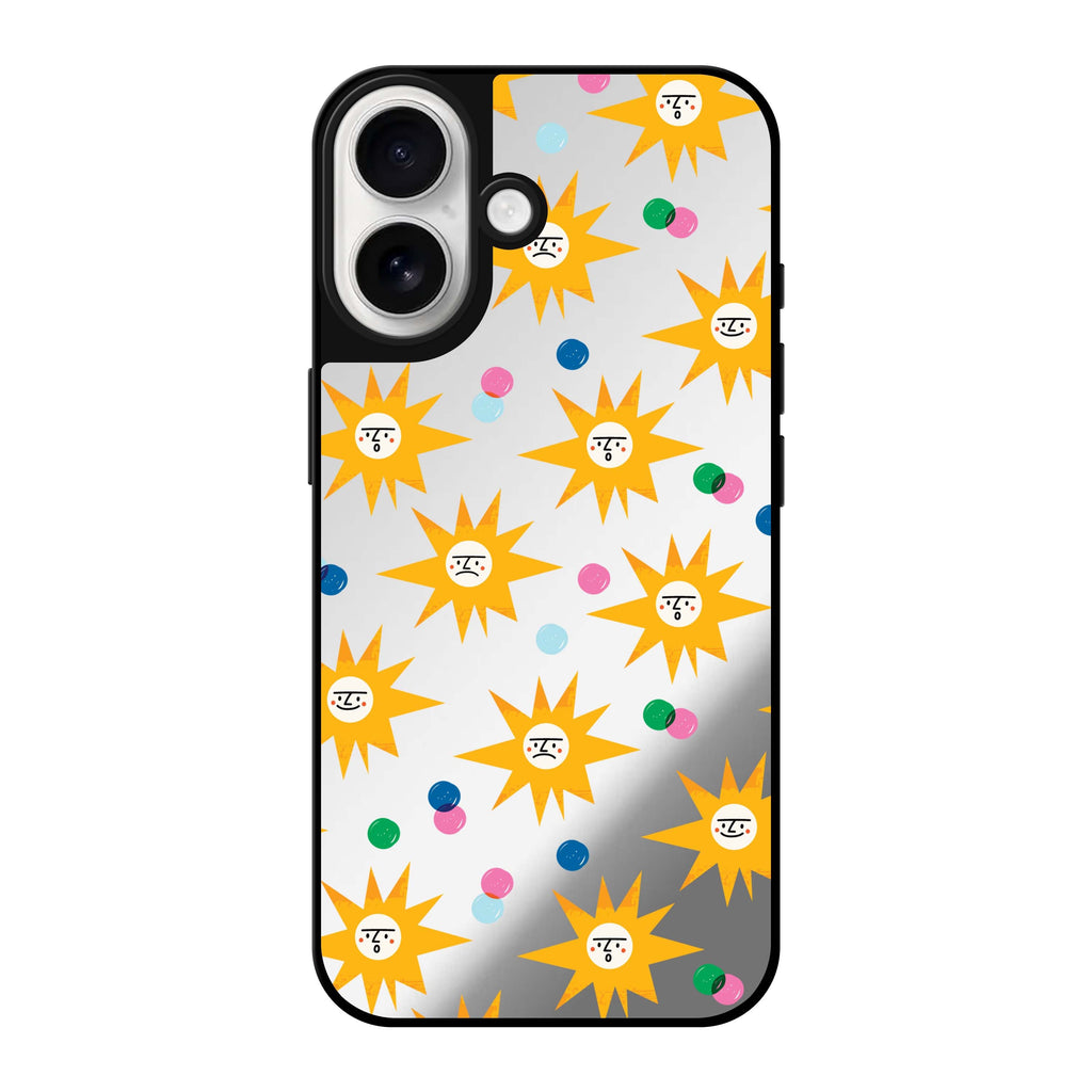 Reflective iPhone 16 Mirror Case –Wow Sun Design
