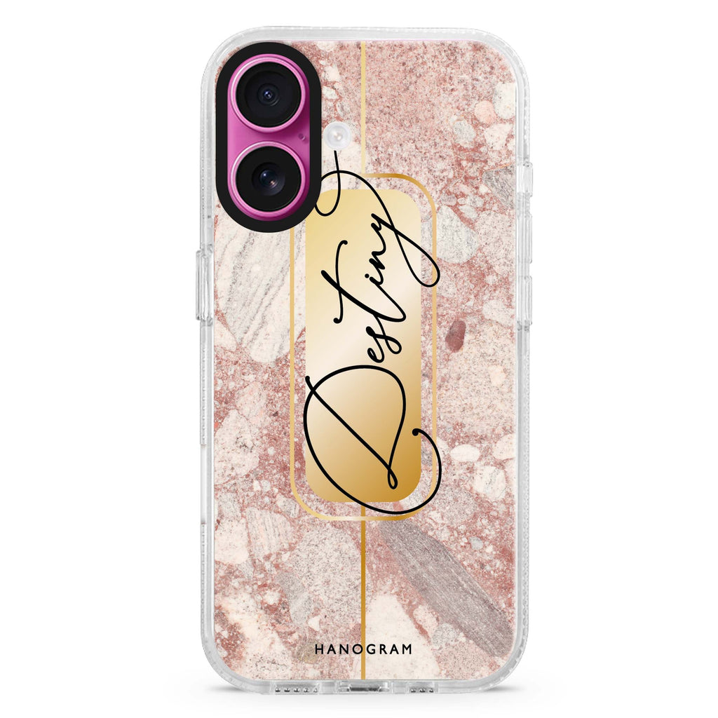 Golden Marble Magsafe 兼容水晶透明保護殼