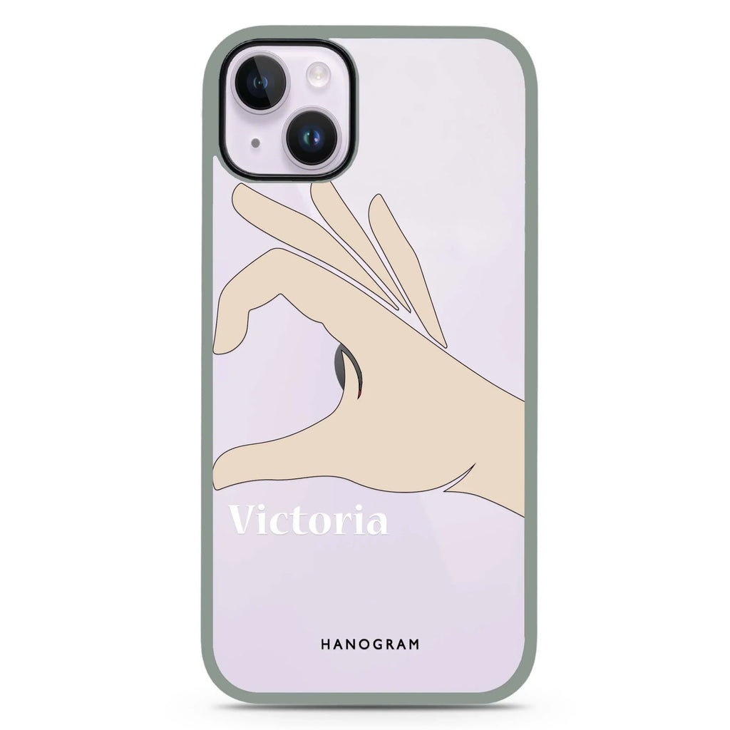 Right Hand heart iPhone 15 Plus 防衝擊保護殼