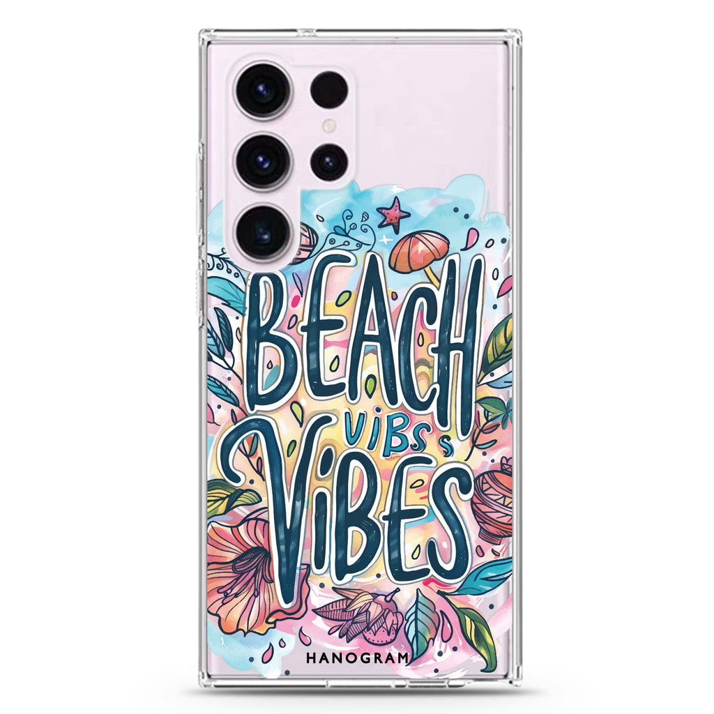 Tropical Escape Samsung Galaxy Ultra 透明保護殼，適用 S26/S25/S24/S23 Ultra，圖1