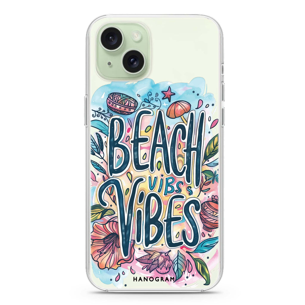 Tropical Escape iPhone 15 Plus Magsafe 兼容水晶透明保護殼