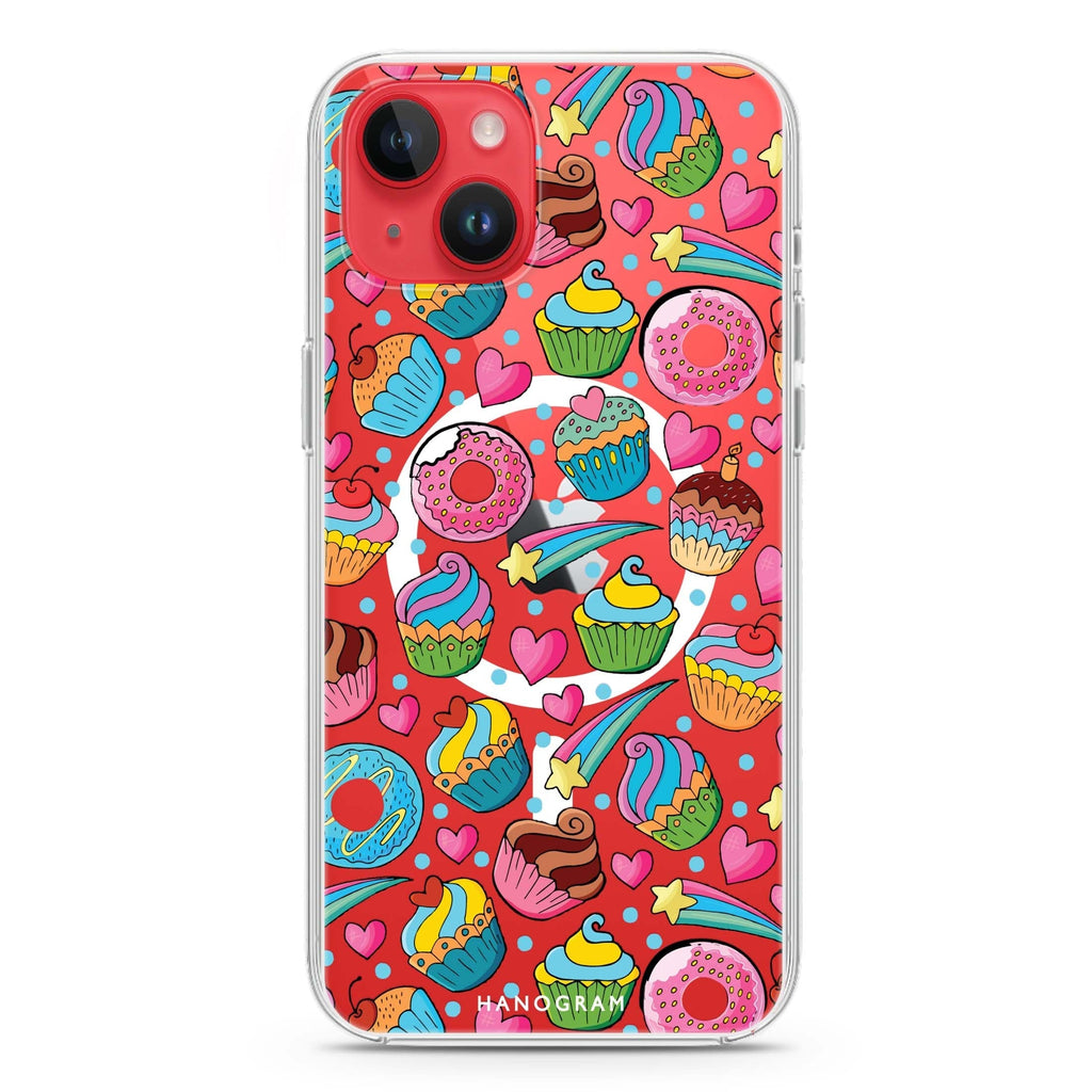 Passion Pastries iPhone 14 Magsafe 兼容水晶透明保護殼