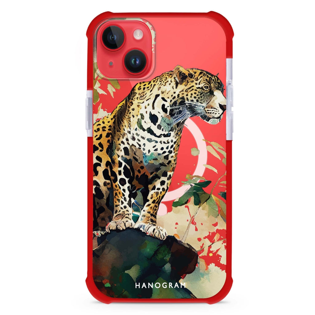 A leopard iPhone 15 Plus Magsafe 兼容超強防摔保護殼