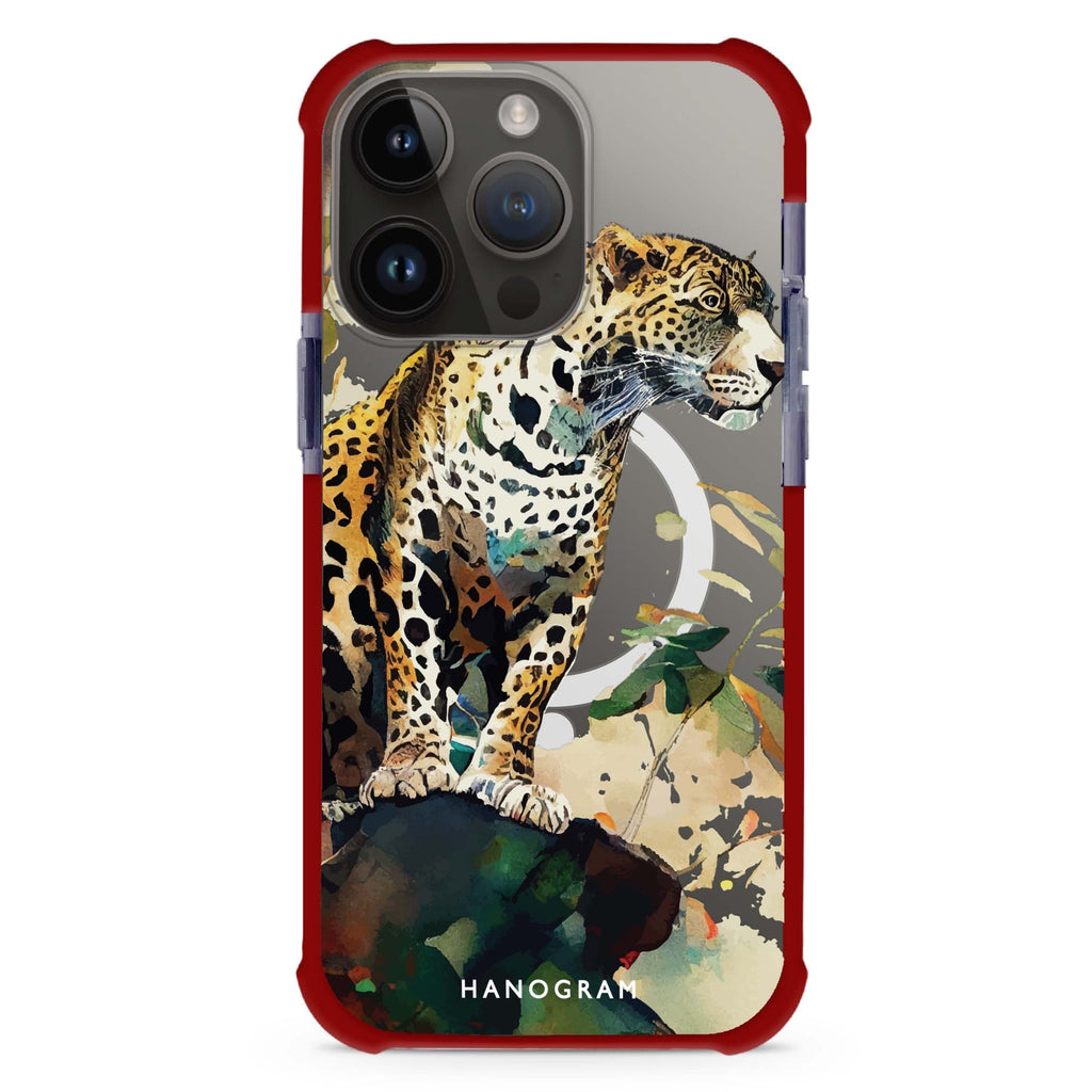 A leopard iPhone Magsafe 兼容超強防摔保護殼