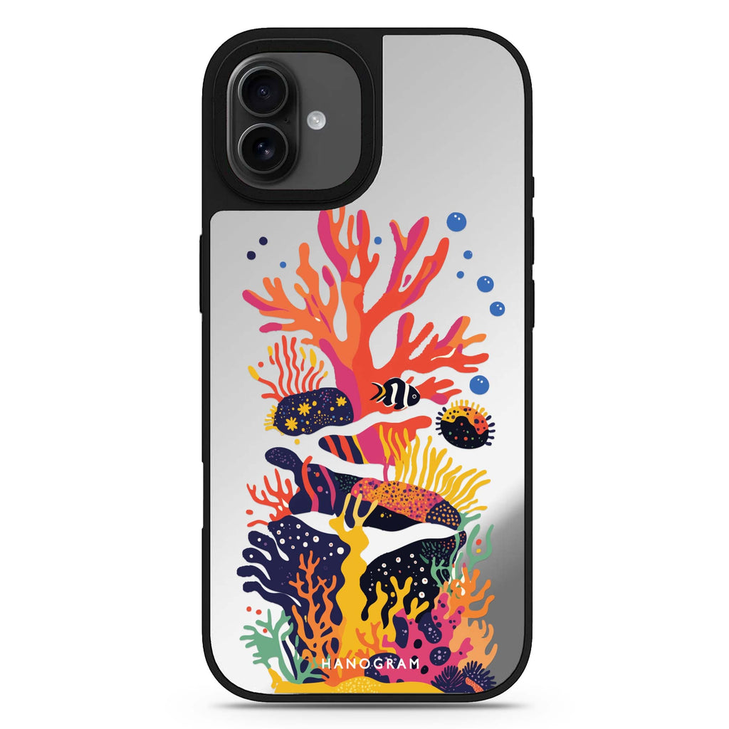 Groovy Reef iPhone 17 鏡面手機殼 主圖設計
