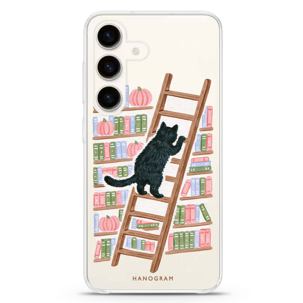 The Library Ladder Cat Samsung Galaxy 水晶透明保護殼