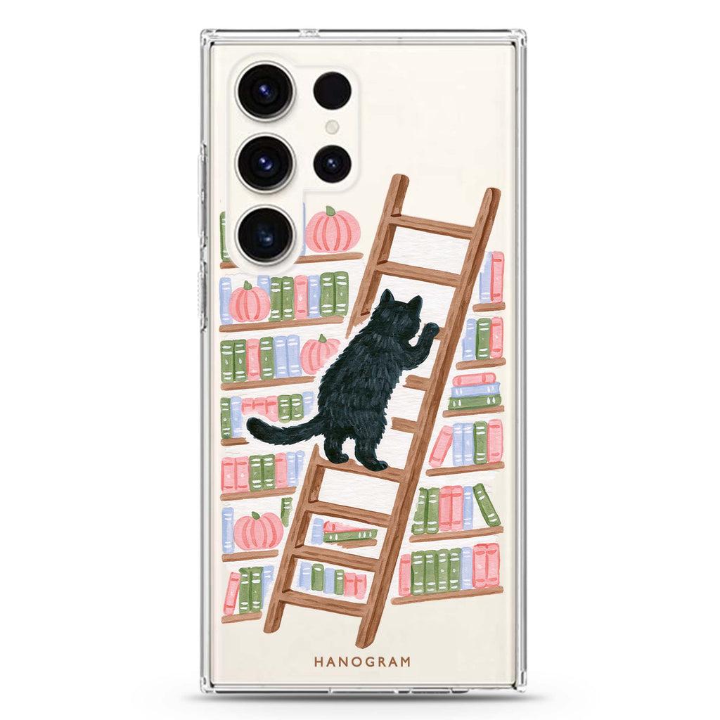 The Library Ladder Cat Samsung Galaxy 水晶透明保護殼