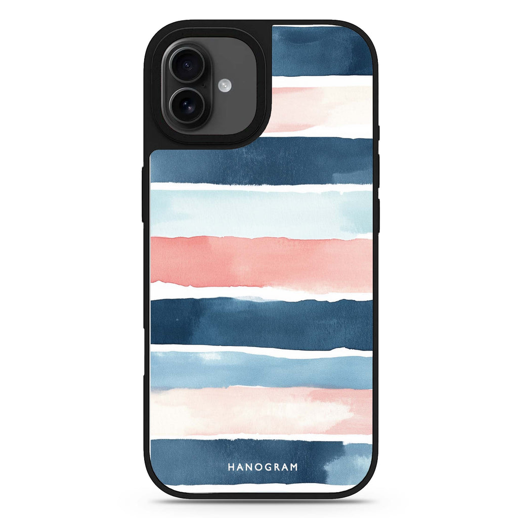 Seabreeze Stripes iPhone 17 夏日海灘鏡面手機殼 主圖設計