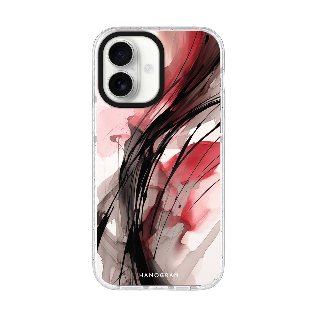 Artisan Strokes iPhone 17 水晶透明保護殼正面展示