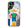 Reflective iPhone 16 Mirror Case –Abstract People Design