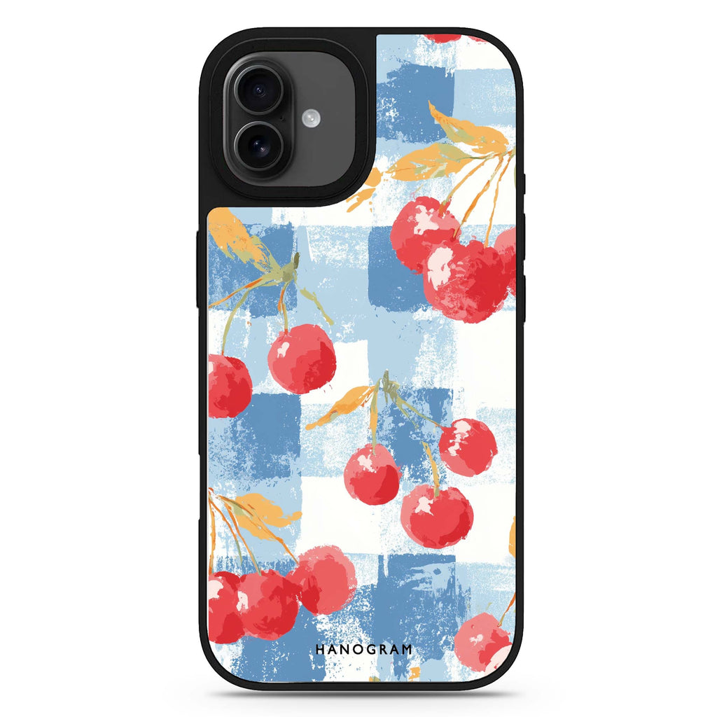 Cherry Picnic iPhone 17 鏡面手機殼 主圖設計