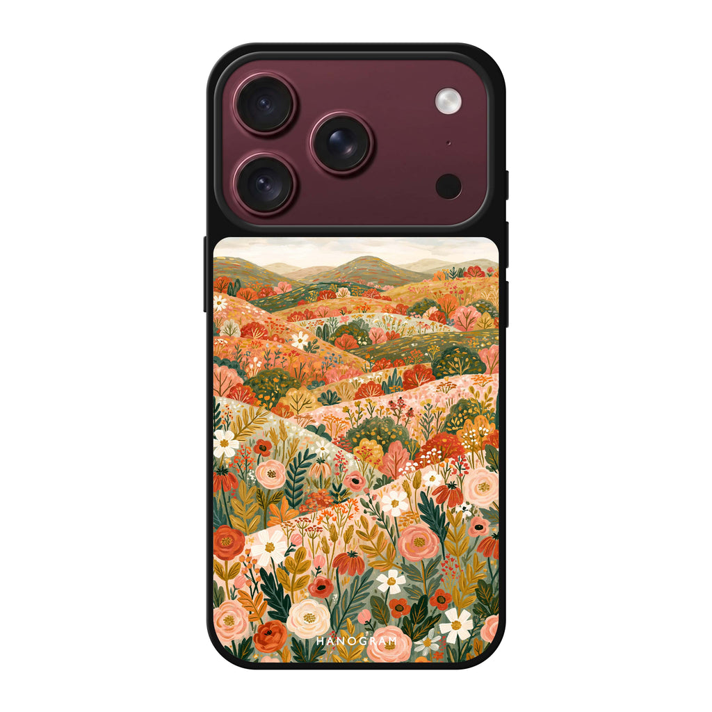 Hills Sewn with Flowers 鏡面手機殼