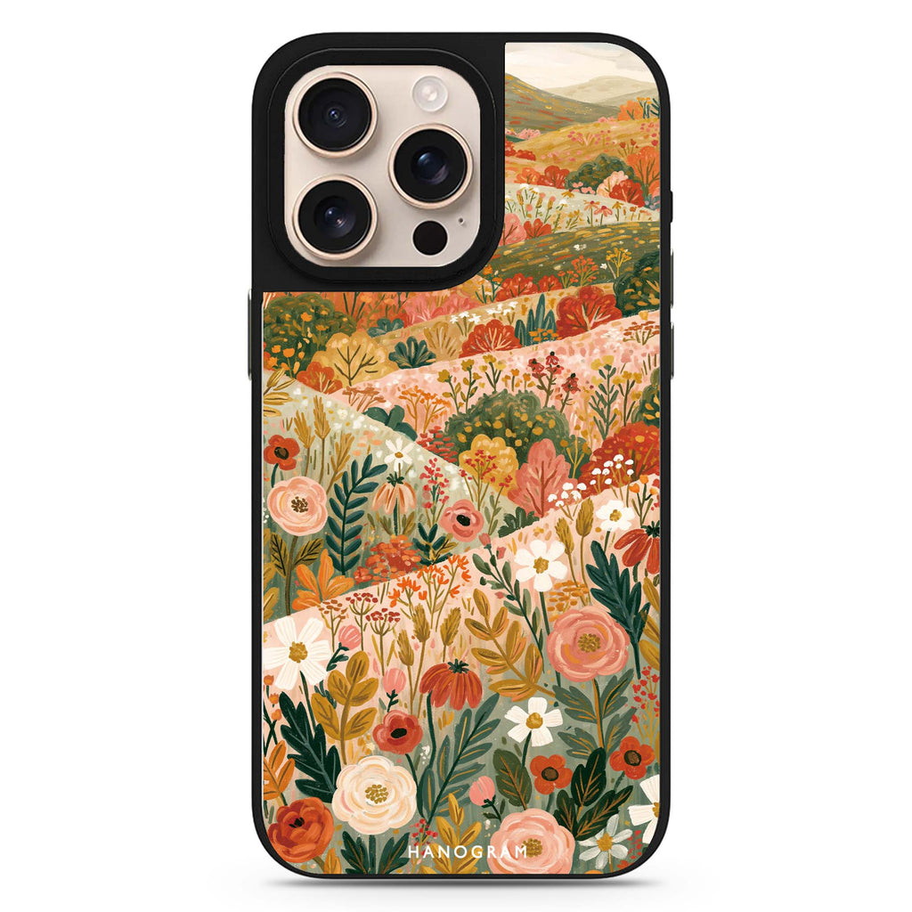 Hills Sewn with Flowers 鏡面手機殼